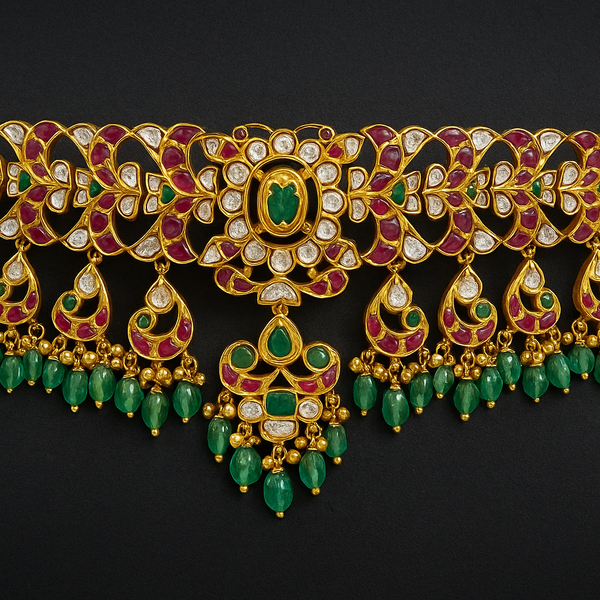 Kundan Jadau Chokar Jewellery