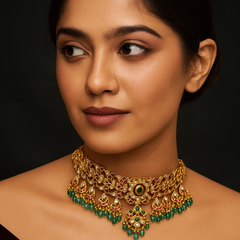 Kundan Jadau Chokar Jewellery