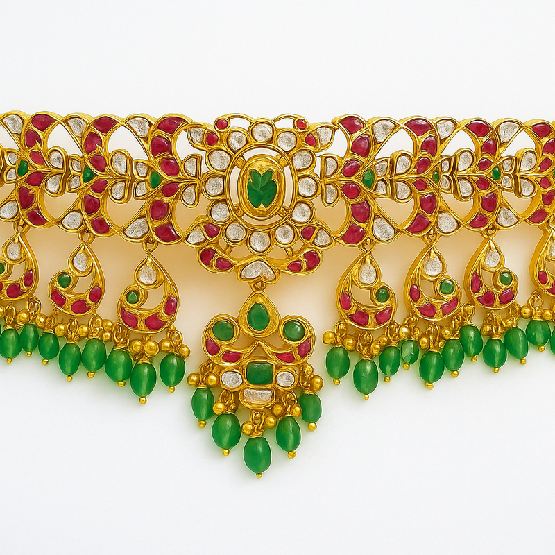 Kundan Jadau Chokar Jewellery
