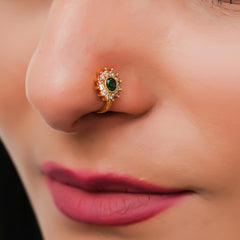 Crystal Gold-plated Plated Alloy Nose Ring