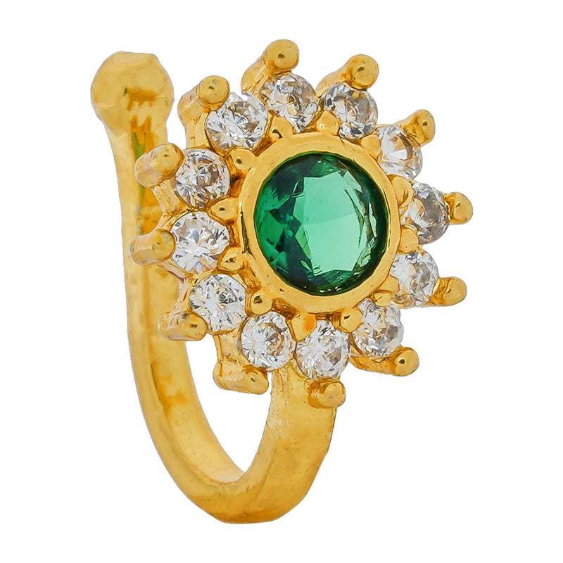 Crystal Gold-plated Plated Alloy Nose Ring