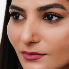 Crystal Gold-plated Plated Alloy Nose Ring