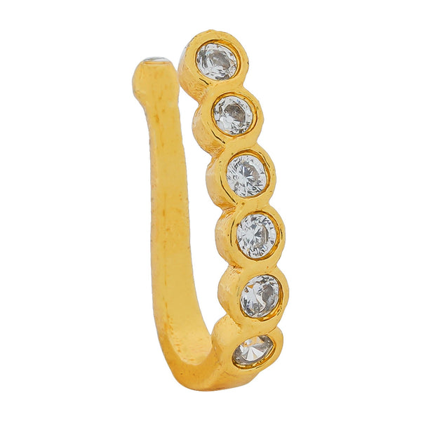 Crystal Gold-plated Plated Alloy Nose Ring