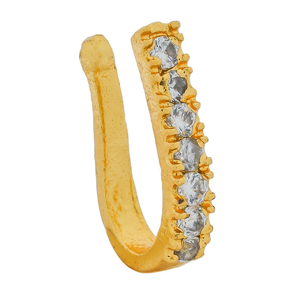 Crystal Gold-plated Plated Alloy Nose Ring