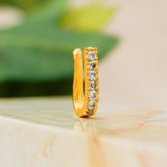 Crystal Gold-plated Plated Alloy Nose Ring