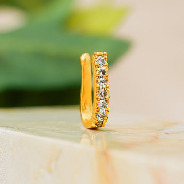 Crystal Gold-plated Plated Alloy Nose Ring