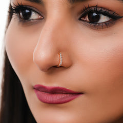 Crystal Gold-plated Plated Alloy Nose Ring