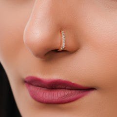 Crystal Gold-plated Plated Alloy Nose Ring