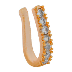 Crystal Gold-plated Plated Alloy Nose Ring
