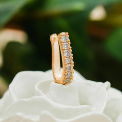 Crystal Gold-plated Plated Alloy Nose Ring