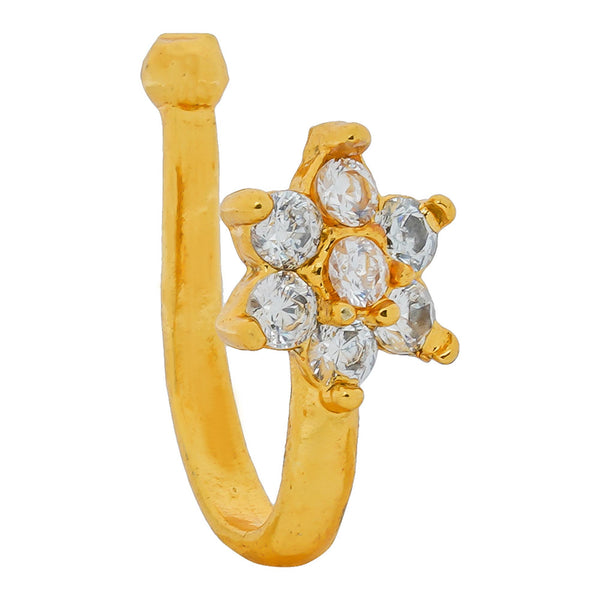 Crystal Gold-plated Plated Alloy Nose Ring