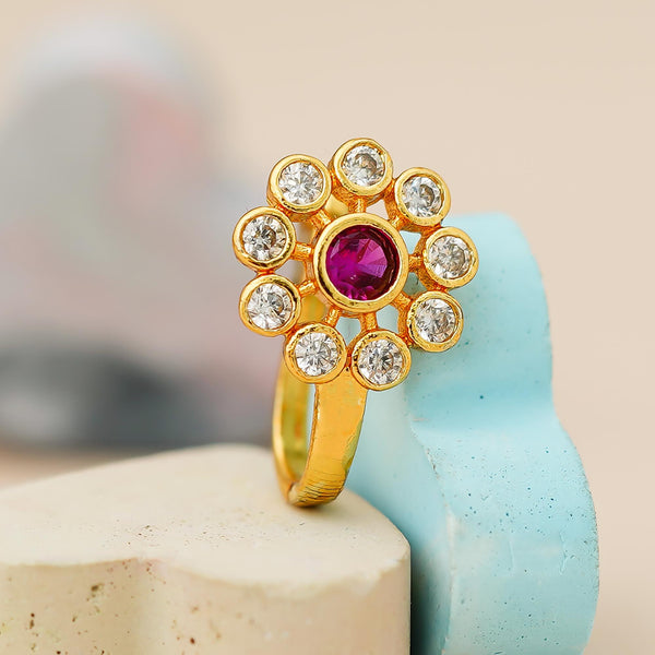 Crystal Gold-plated Plated Alloy Nose Ring