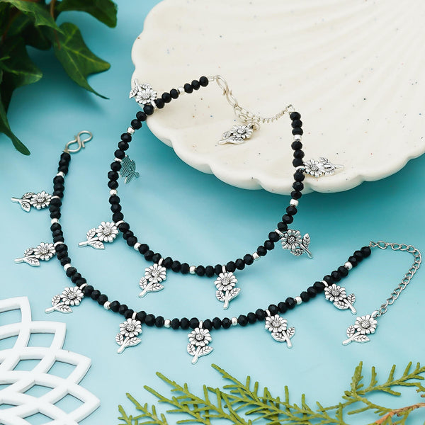 Flower Brass Anklet