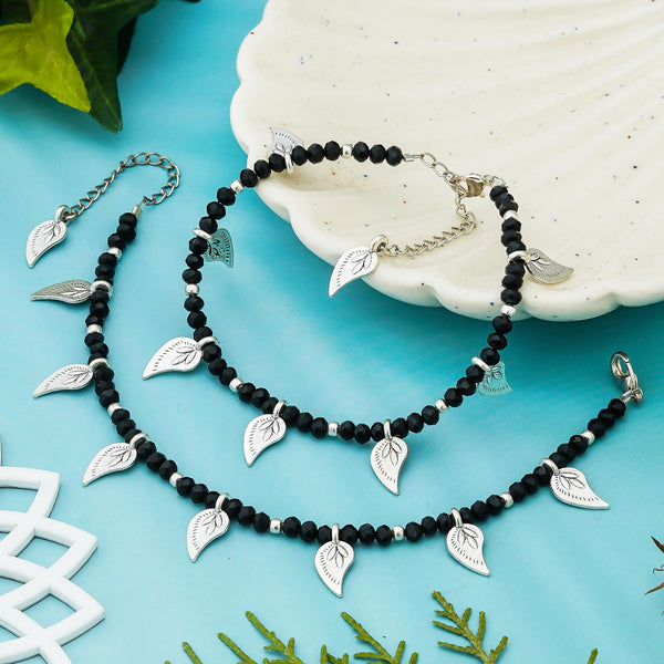Leaf Brass Anklet