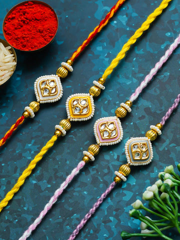 Traditional Rakhi Set with Free Chawal & Kumkum
