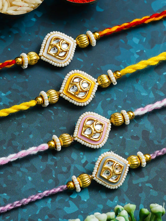 Traditional Rakhi Set with Free Chawal & Kumkum