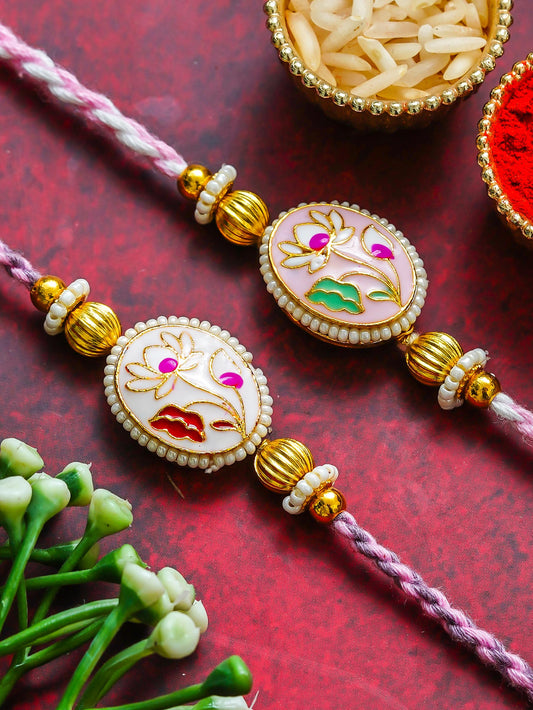 Traditional Rakhi Set with Free Chawal & Kumkum