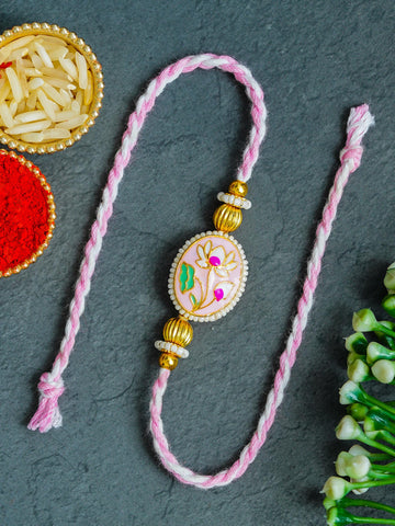 Traditional Rakhi Set with Free Chawal & Kumkum