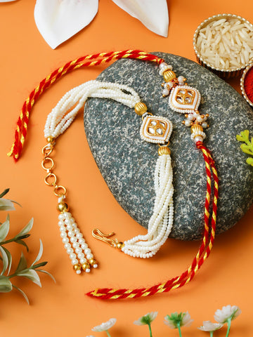 Traditional Rakhi Set with Free Chawal & Kumkum