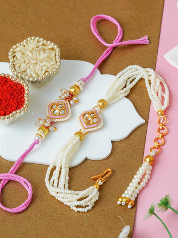 Traditional Rakhi Set with Free Chawal & Kumkum