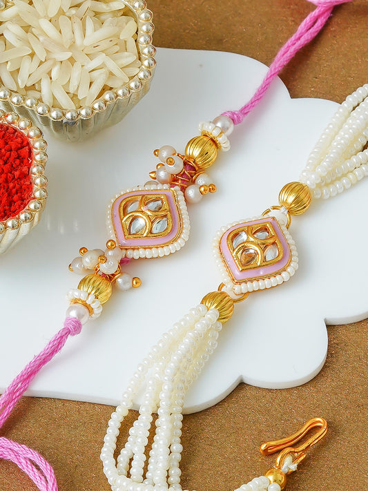 Traditional Rakhi Set with Free Chawal & Kumkum