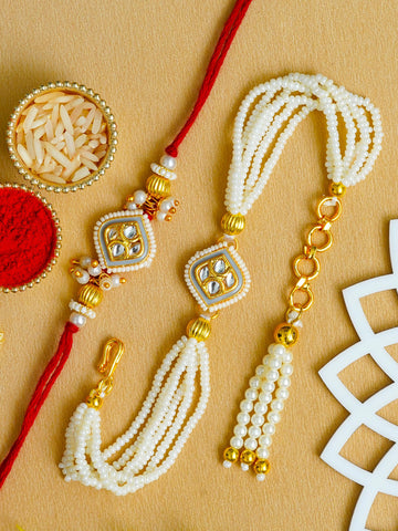Traditional Rakhi Set with Free Chawal & Kumkum