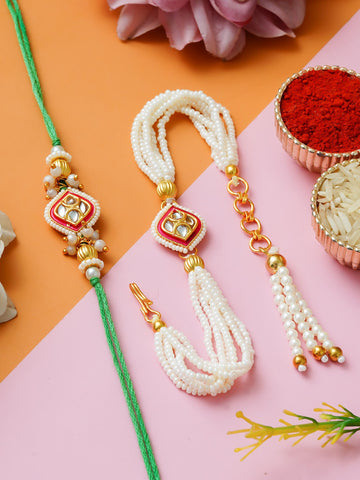 Traditional Rakhi Set with Free Chawal & Kumkum