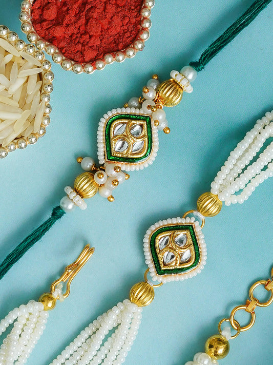 Traditional Rakhi Set with Free Chawal & Kumkum