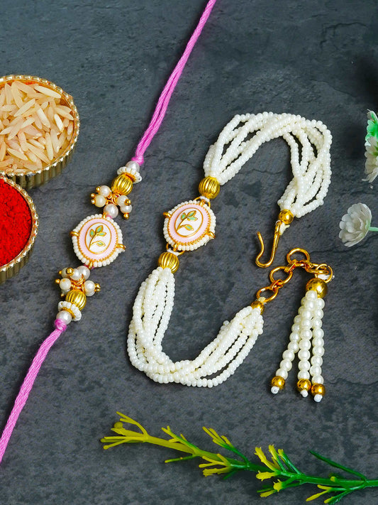 Traditional Rakhi Set with Free Chawal & Kumkum