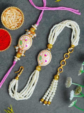 Traditional Rakhi Set with Free Chawal & Kumkum