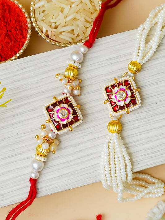 Traditional Rakhi Set with Free Chawal & Kumkum