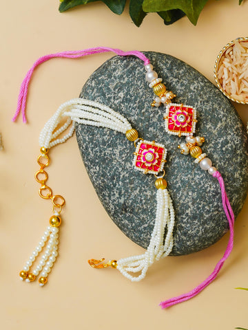 Traditional Rakhi Set with Free Chawal & Kumkum