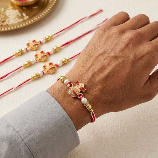 Auspicious Designer Rakhi Set