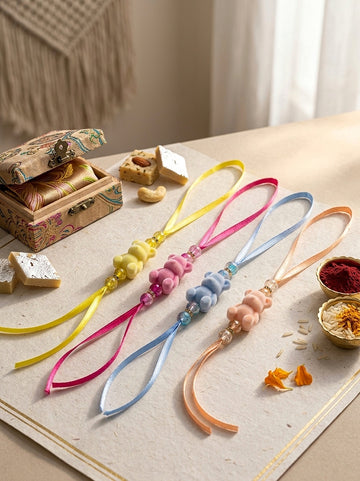 Pastel Kids Rakhi Set