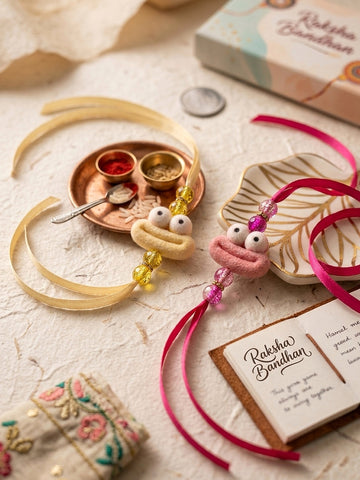 Smiley Face Rakhi Set