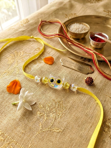 Crystal Beaded Designer Rakhi Set