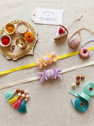 Pastel Candy Ribbon Headband Rakhi