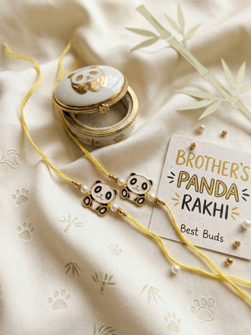 Adorable Pearl Rakhi Set