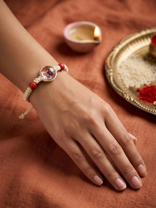 Elegant Butterfly Charm Rakhi