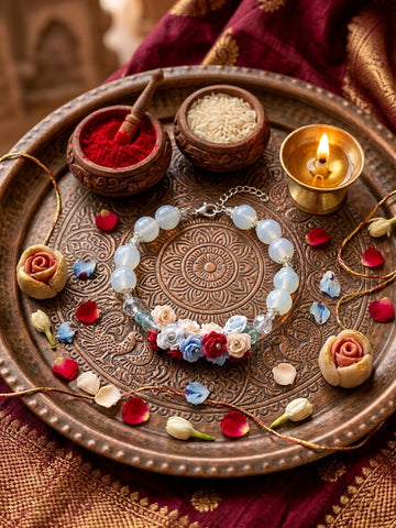 Premium Floral Charm Rakhi