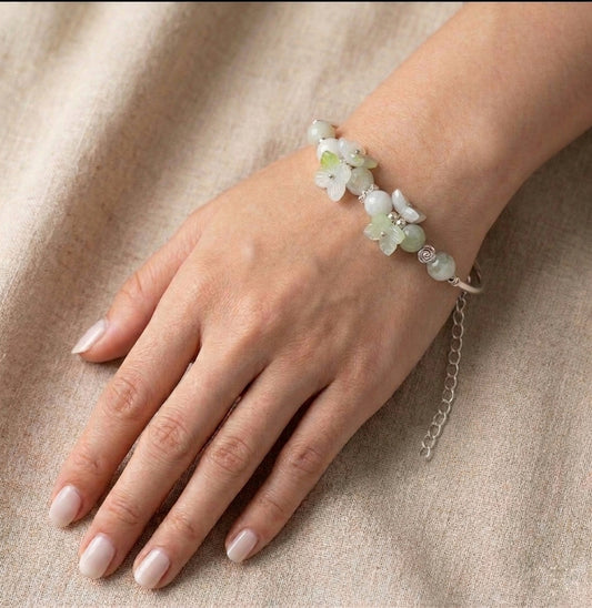 Green Blossom Charm Rakhi