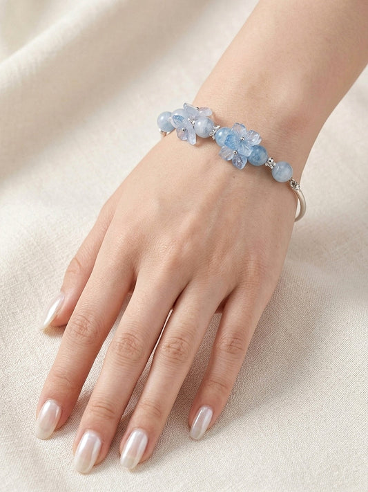 Pastel Blue Flower Rakhi