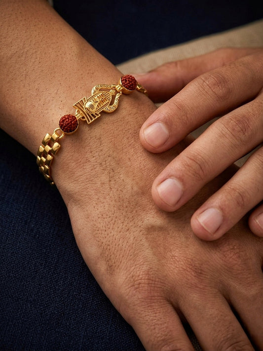 Divine Hamsa Hand Rudraksha Rakhi