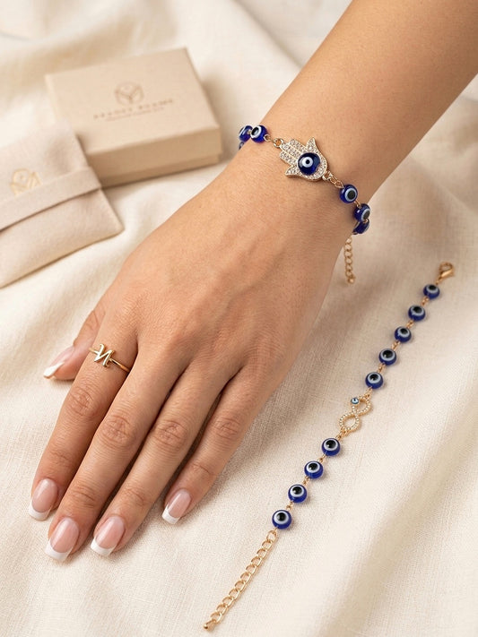 Evil Eye & Hamsa Bhaiya Bhabhi Rakhi Set