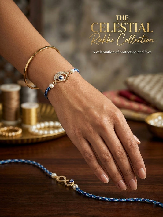 Evil Eye Couple Rakhi Set