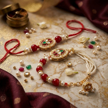 Ruby Bhaiya Bhabhi Rakhi Set