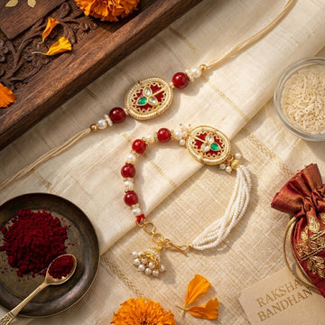 Elegance Bhaiya Bhabhi Rakhi Set