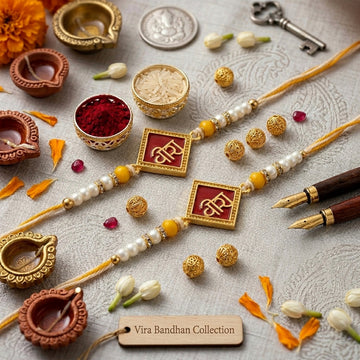 Shree Script Divine Rakhi Set