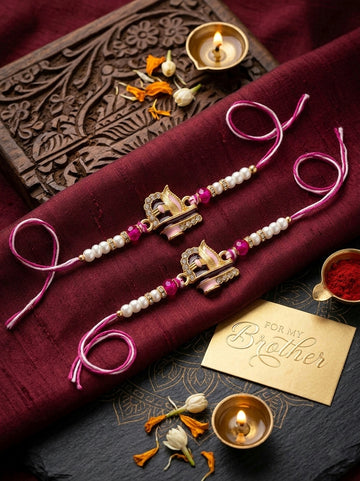 Divine Shivling Rakhi Set