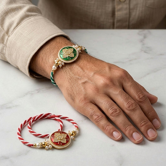 Floral Elegance Rakhi Set